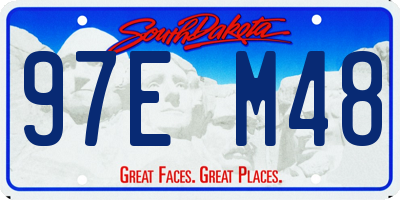 SD license plate 97EM48