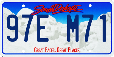 SD license plate 97EM71