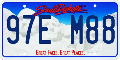 SD license plate 97EM88