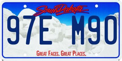 SD license plate 97EM90