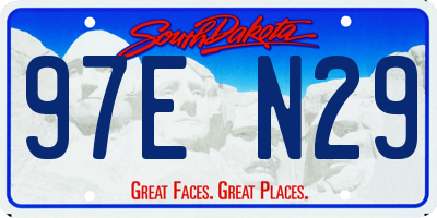 SD license plate 97EN29