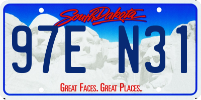 SD license plate 97EN31