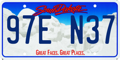 SD license plate 97EN37