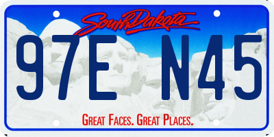 SD license plate 97EN45