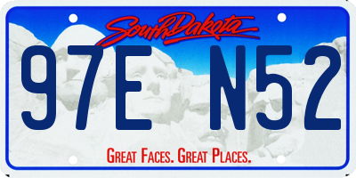 SD license plate 97EN52