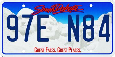 SD license plate 97EN84