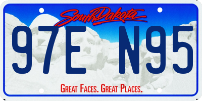 SD license plate 97EN95