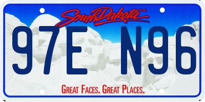 SD license plate 97EN96