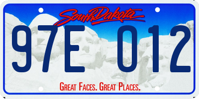 SD license plate 97EO12