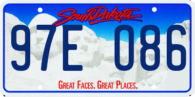 SD license plate 97EO86