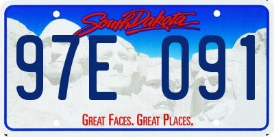 SD license plate 97EO91