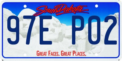 SD license plate 97EP02