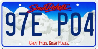 SD license plate 97EP04