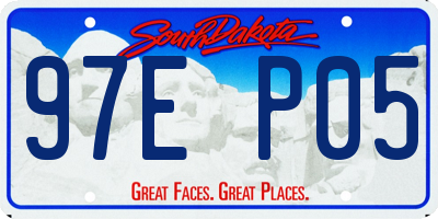 SD license plate 97EP05