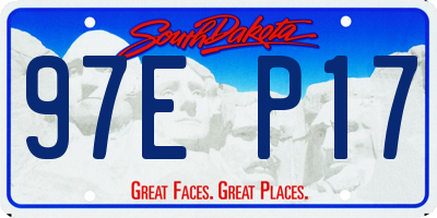 SD license plate 97EP17