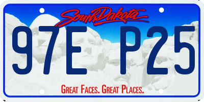 SD license plate 97EP25