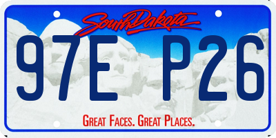 SD license plate 97EP26