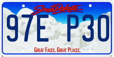 SD license plate 97EP30