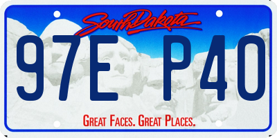 SD license plate 97EP40