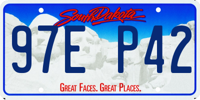 SD license plate 97EP42