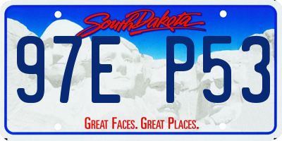 SD license plate 97EP53