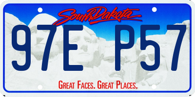 SD license plate 97EP57