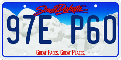 SD license plate 97EP60