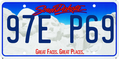 SD license plate 97EP69