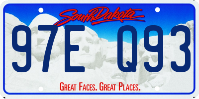 SD license plate 97EQ93