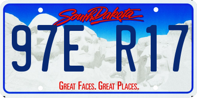 SD license plate 97ER17