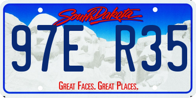 SD license plate 97ER35