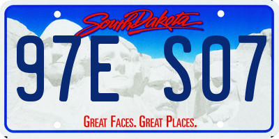 SD license plate 97ES07