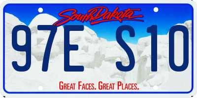 SD license plate 97ES10