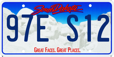 SD license plate 97ES12