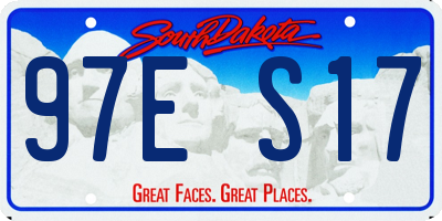 SD license plate 97ES17