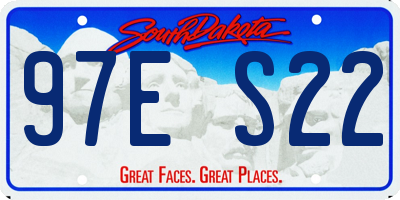 SD license plate 97ES22