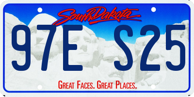 SD license plate 97ES25