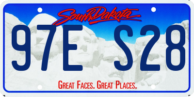 SD license plate 97ES28