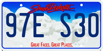 SD license plate 97ES30