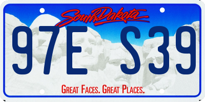 SD license plate 97ES39