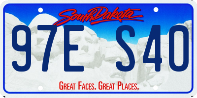 SD license plate 97ES40