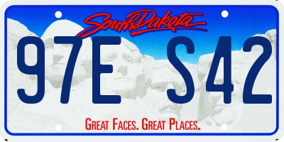 SD license plate 97ES42