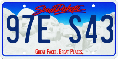 SD license plate 97ES43