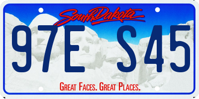 SD license plate 97ES45