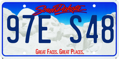 SD license plate 97ES48