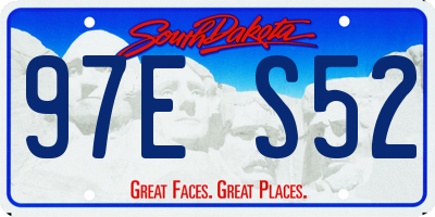 SD license plate 97ES52