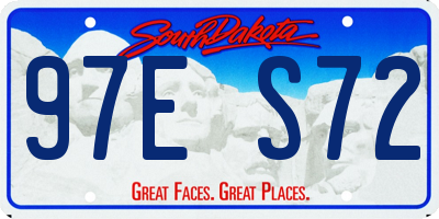 SD license plate 97ES72