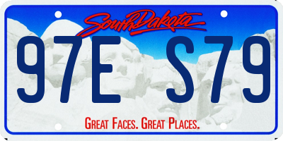 SD license plate 97ES79