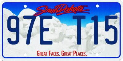 SD license plate 97ET15