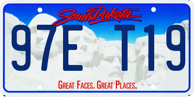 SD license plate 97ET19